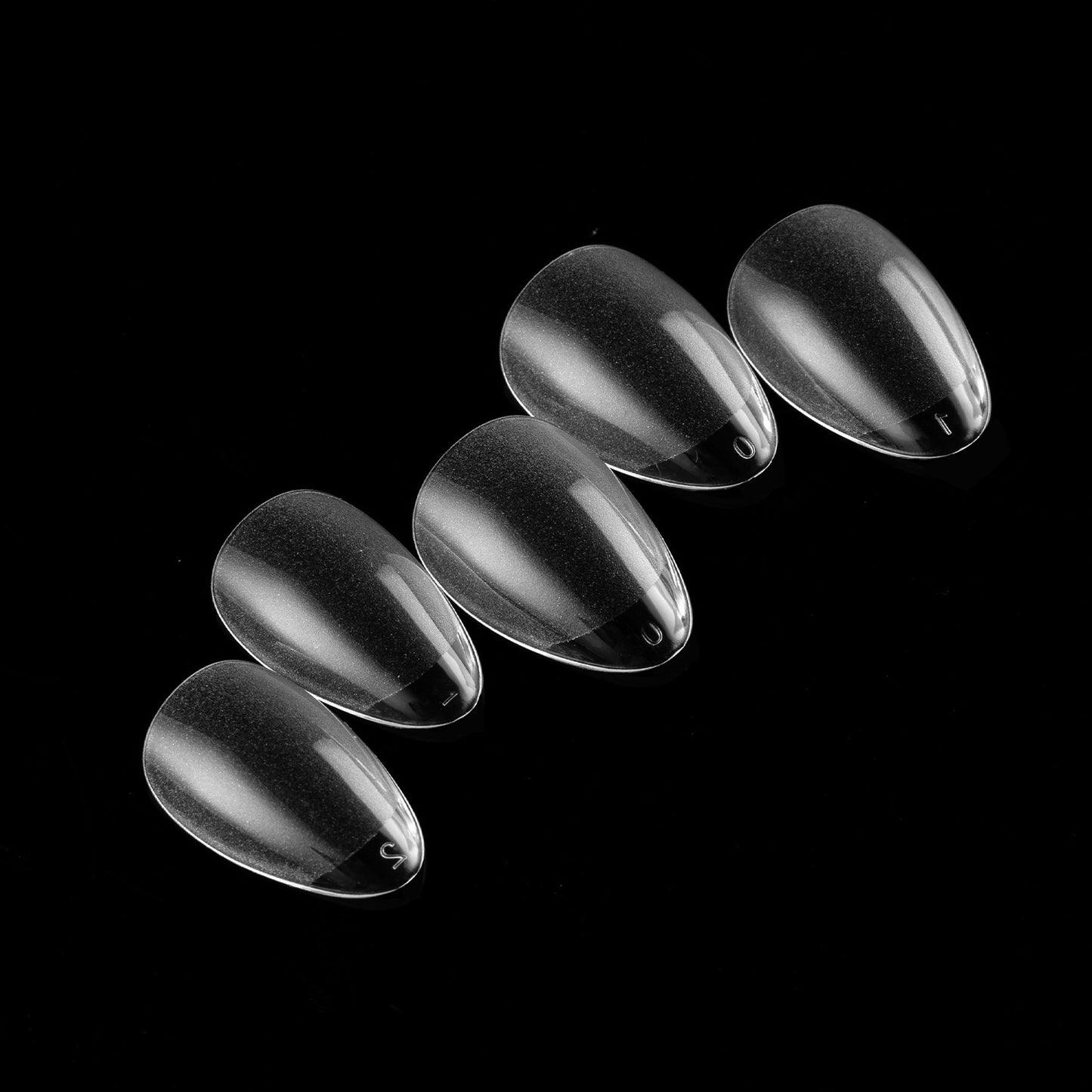 High Quality Transparent Seamless Square Long Ballet Frosted Fake Nails