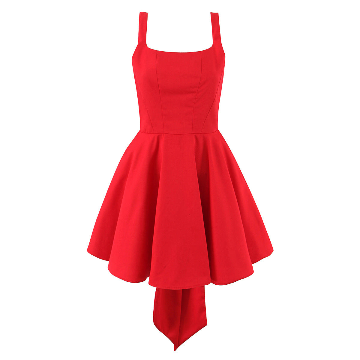 Casual Slim Fit Butterfly Bow Design Backless Dress