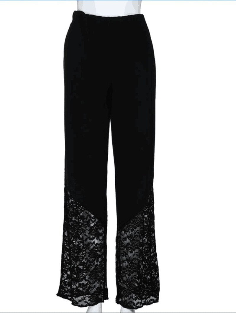 Plus Size Casual Syning Blonder Fyldige Piger Wide-leg Bukser
