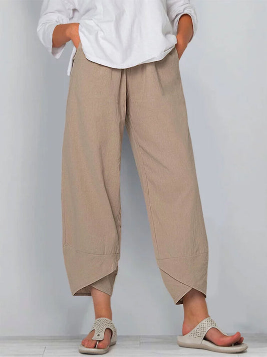 Casual straight leg women's pants