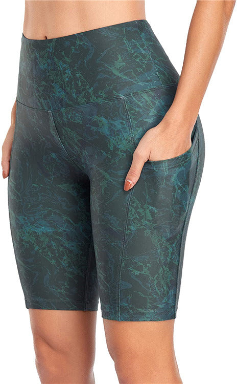 Women's Fashion Printed Short Lifting Arm Base Shorts