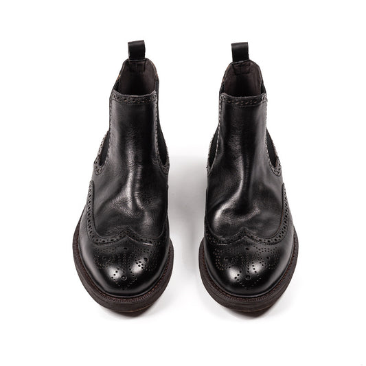 New Boots Brogue Carved Leather Shoes For Men