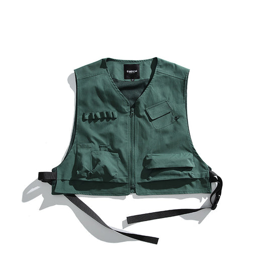 Mountain Outdoor Function Multi-pocket Workwear Vest All-matching Sleeveless