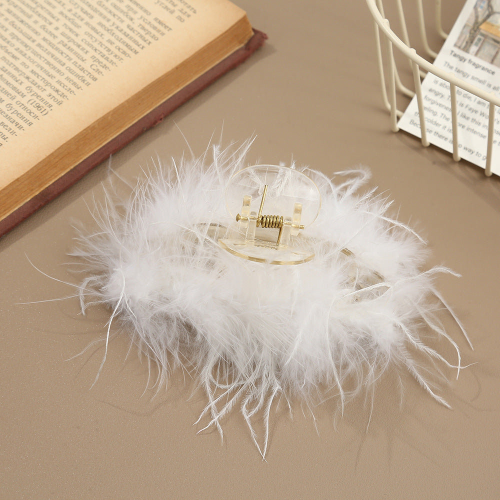 Ostrich Feather Grip Women's Microfiber Retro