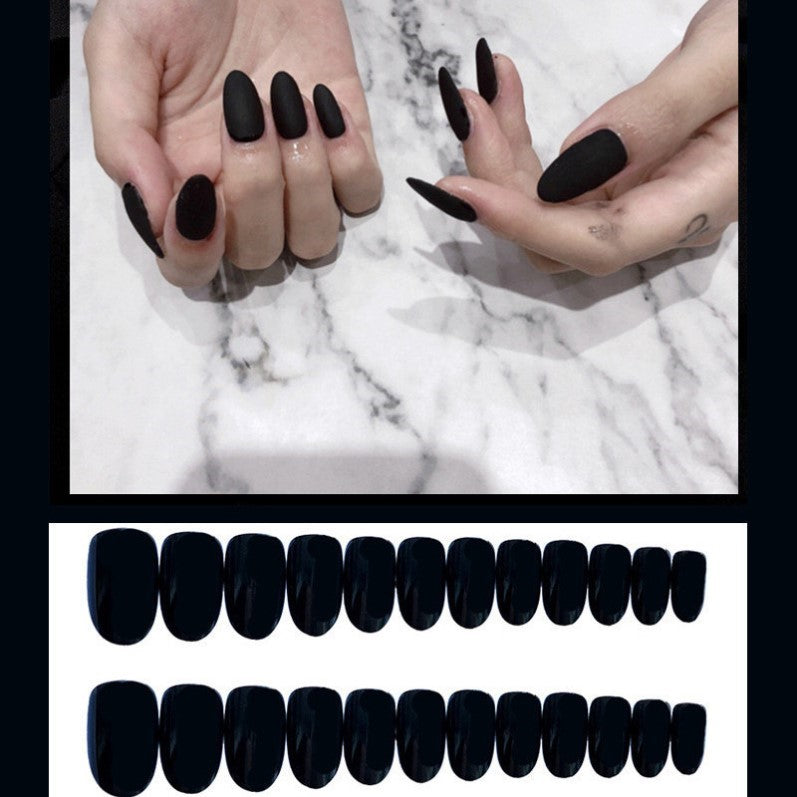 Blue Flame Lengthened European And American Wear Disassembled Nail Art