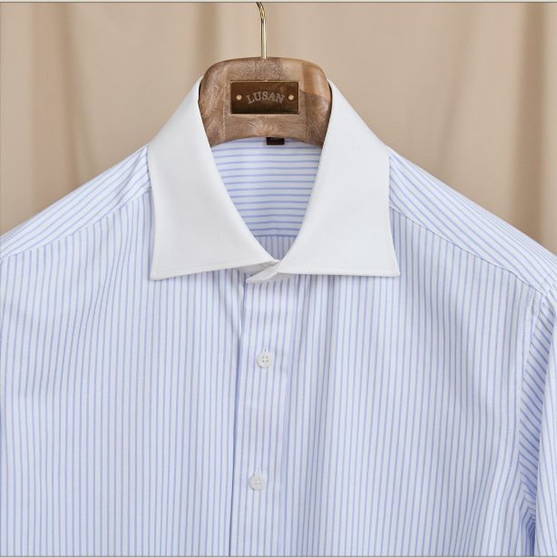 Elegant All-match Striped Long-sleeve Color-block Shirt
