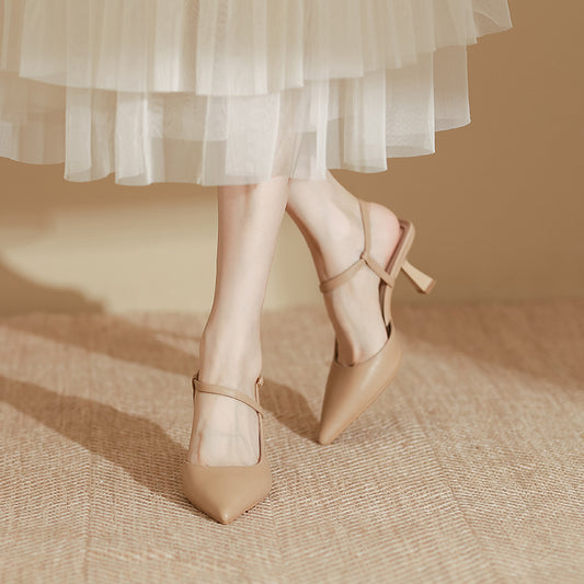 Spring Women's Sandals Women's Fashion Pointed High Heels