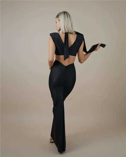 Sleeveless Long Bodycon Sheath Dress Slim Fit