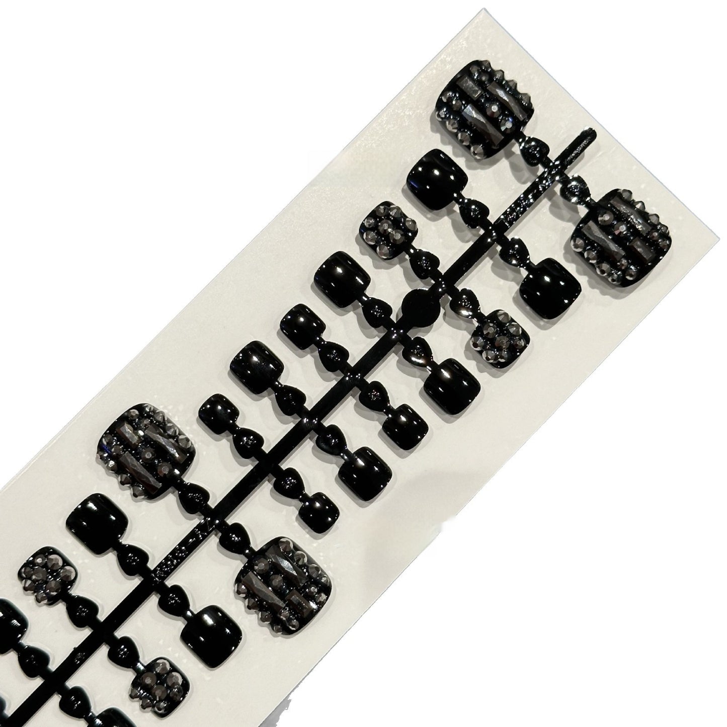 Summer Essential Black Full Toe Sequins