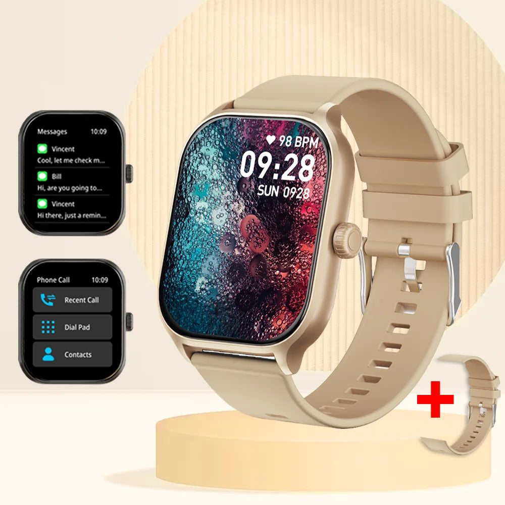 2025 New Smart Watch Bluetooth Call Men Women Watch Voice Assistant 100+ Sports Smart Watch for Android IOS