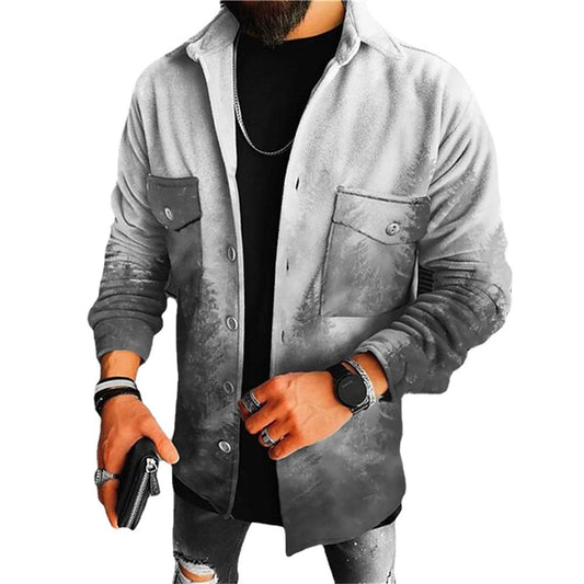 Digital Printing Loose Jacket Coat