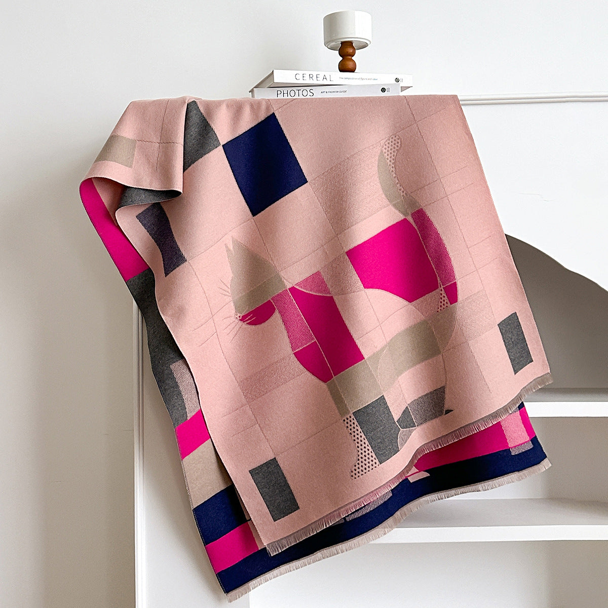 High-grade Elegant Shawl European And American Scarf Cashmere-like