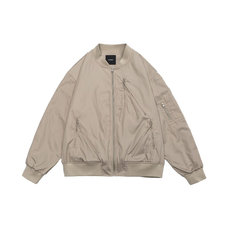 Women's Loose Baseball Collar Coat