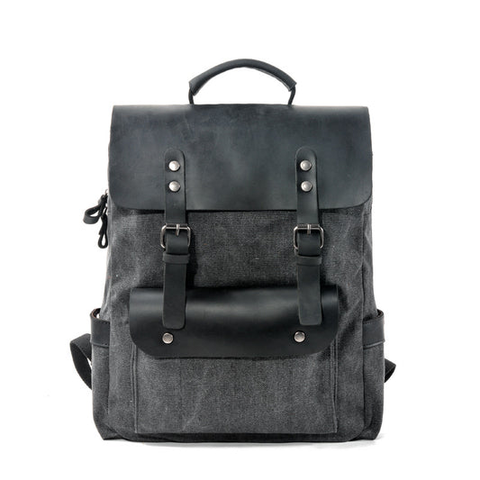 Unisex College Vintage Canvas Backpack