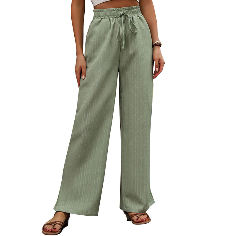 Women's Fashion Elastic Wide-leg Pants