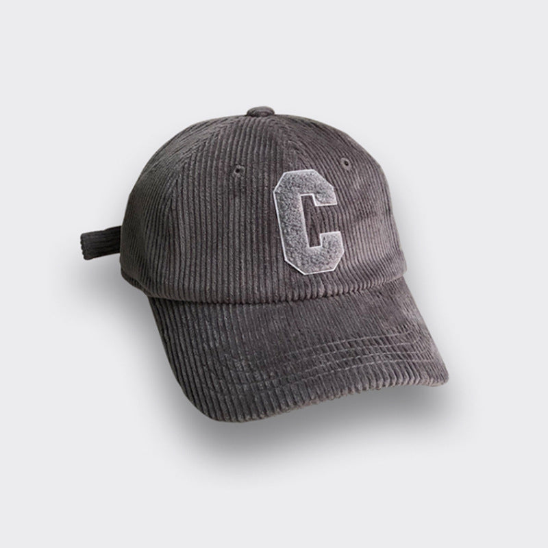 Fashion C Letter Corduroy Baseball Hat