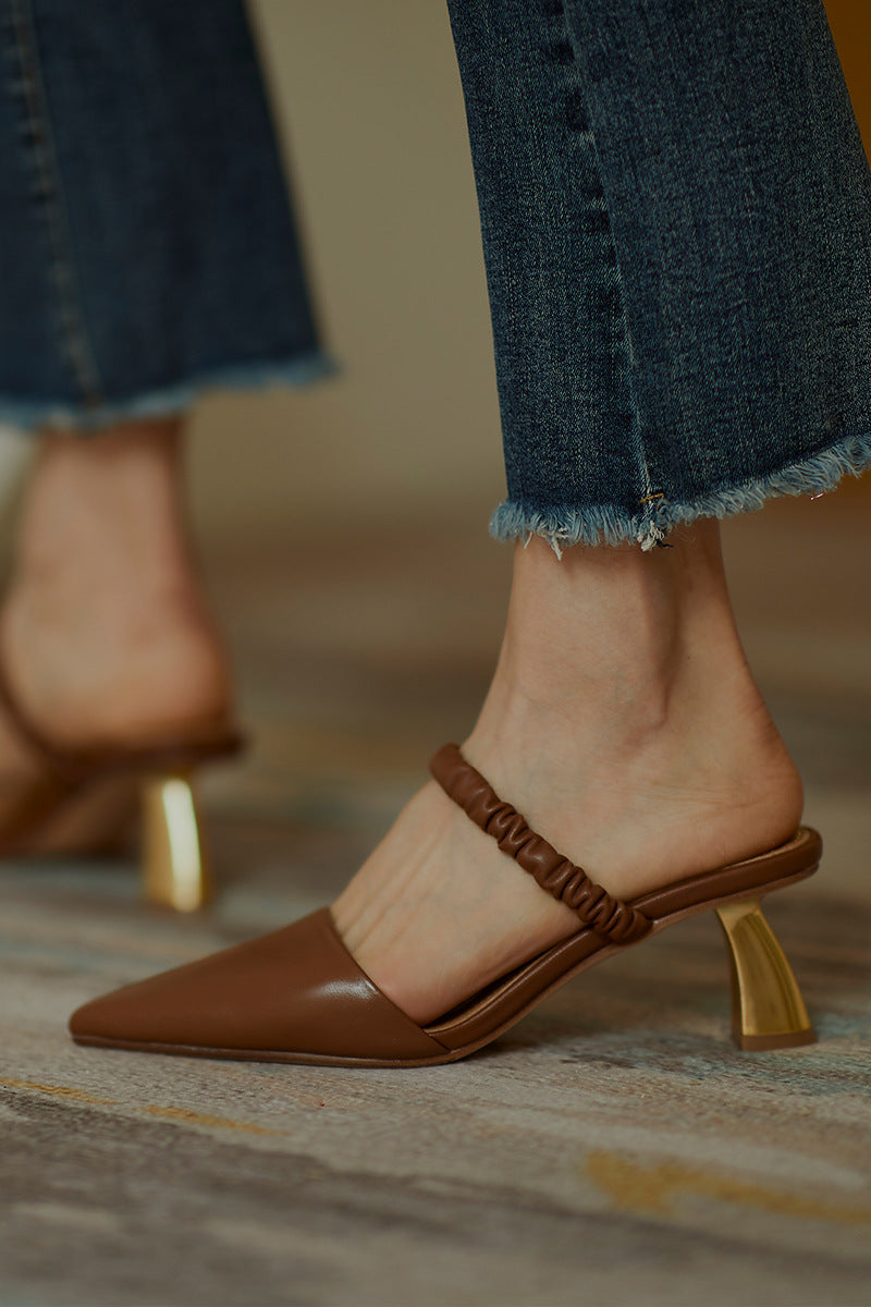 French Retro Toe Sandals Women Summer With Skirt