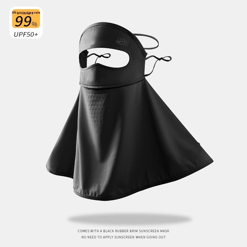 Cycling And Driving Ice Silk Mask UV Protection Facekini Veil