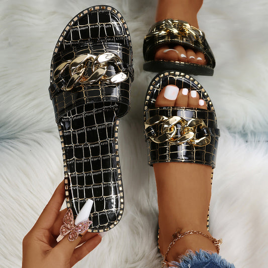 Foreign Trade 35-43 Plus Size Women Sandals European And American Fashion Women's Casual Flat Women's Sandals