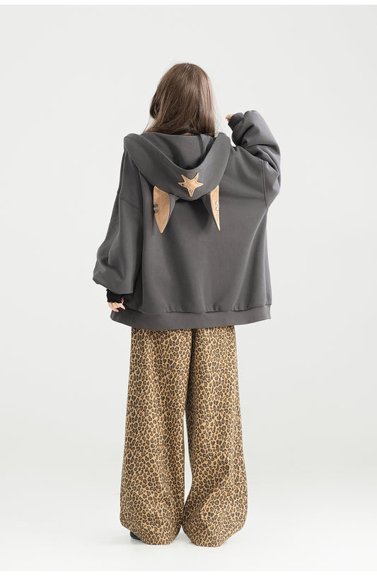 Legende Hættetrøje med Lynlås og Fleece til Kvinder
