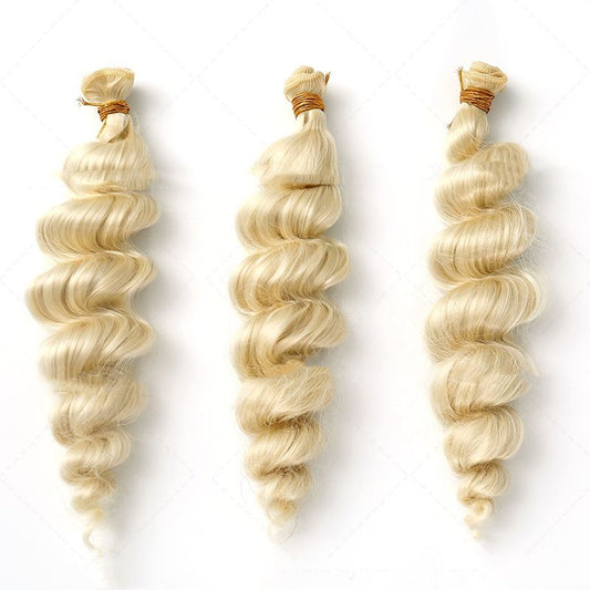 Women's Chemical Fiber Hair Weft Golden Wig