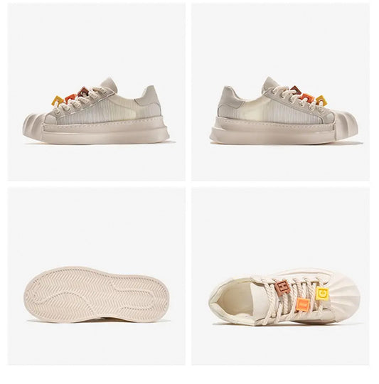 Nye Shell Toe Åndbare Alsidige Casual Sneakers Parstil