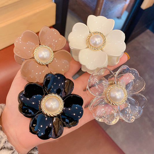 The Back Of The Head Personality Girl Flower Clip