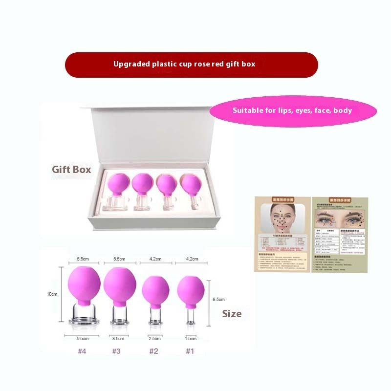 Upgraded Vacuum Silicone Facial Beauty Jar Household Walking Jar Cup Facial Lifting Cupping Ball Skin Filling Beauty Cupping Cup