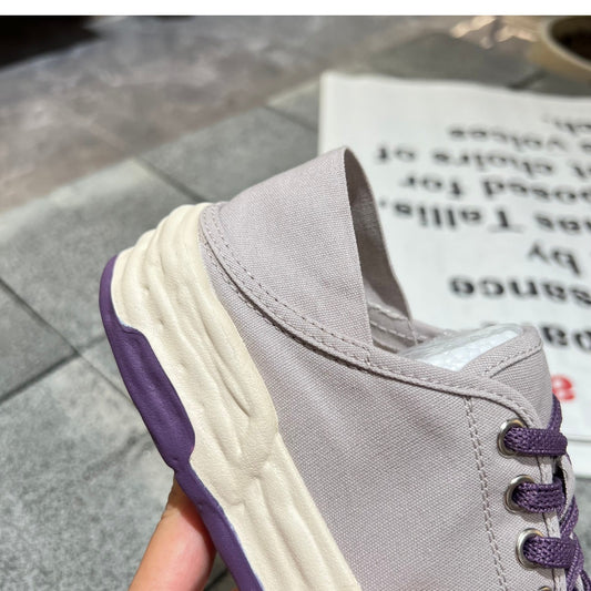 Makaron Round Head Canvas Shoes Summer