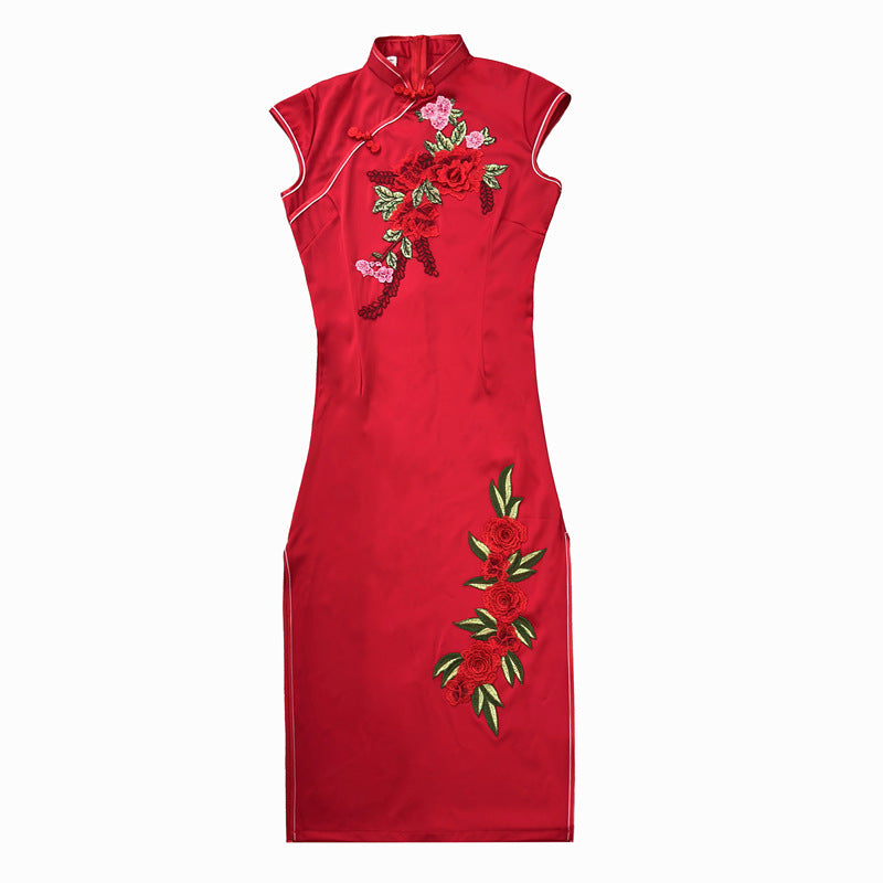 Chinese-style Cheongsamperfect For Everyday Wear Or Engagement Occasions