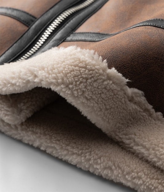 Men's Lamb Wool Coat Winter Clothing