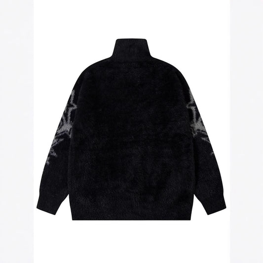 Polyester Fall Winter Men's Knitted Sweater