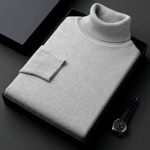Imitation Knitwear Men's Turtleneck Color Thick Bottoming Shirt