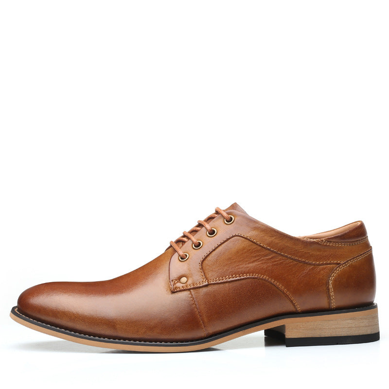 Men's first layer cowhide leather shoes
