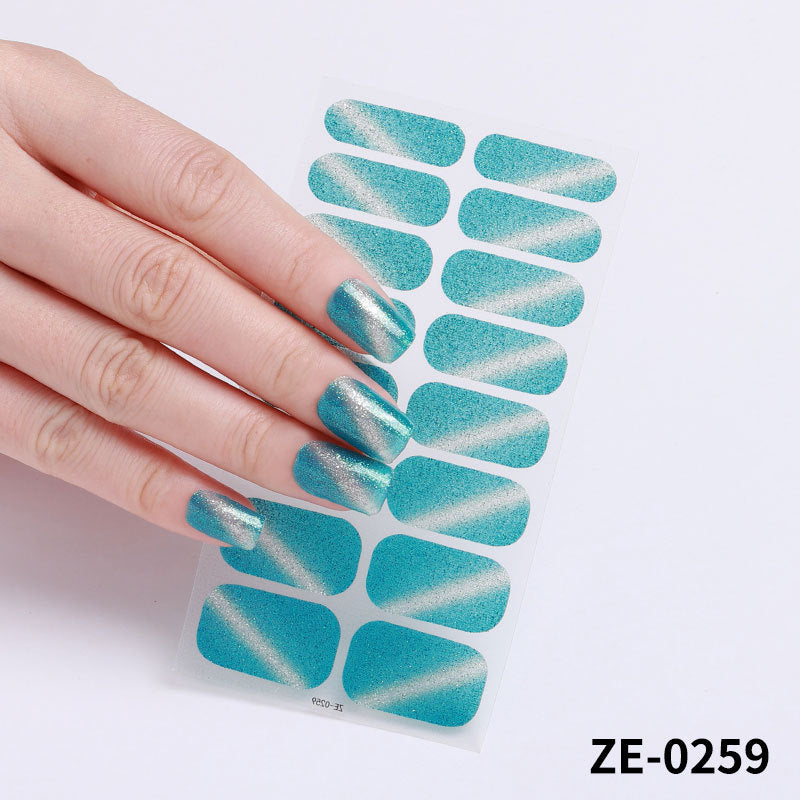 Fashion Christmas Waterproof Manicure Stickers