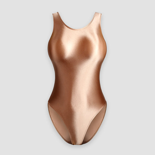 Women's Gymnastics One Piece Swimsuit Vest With Crotch