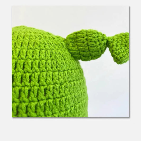 Green Cartoon Funny Knitting Wool Hat