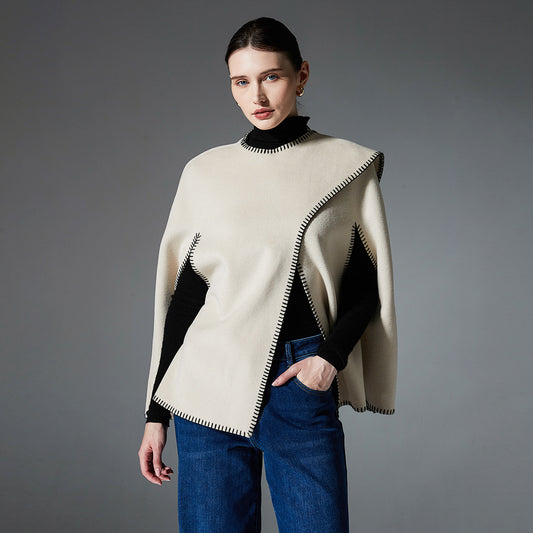 Women's Halter Stitching Cape And Shawl
