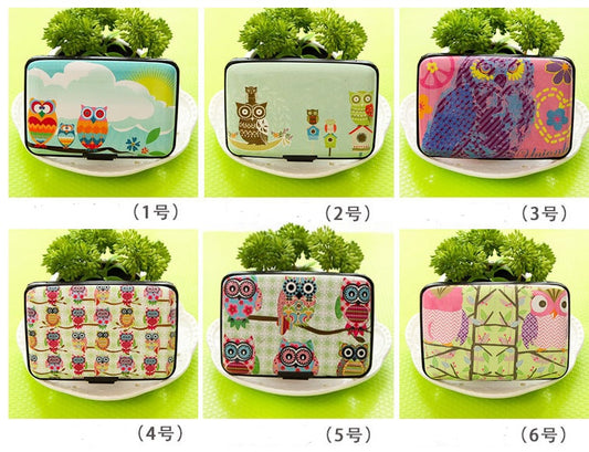 Owl organ card package ultra-thin cute women's multi-card card package bus bank card sets
