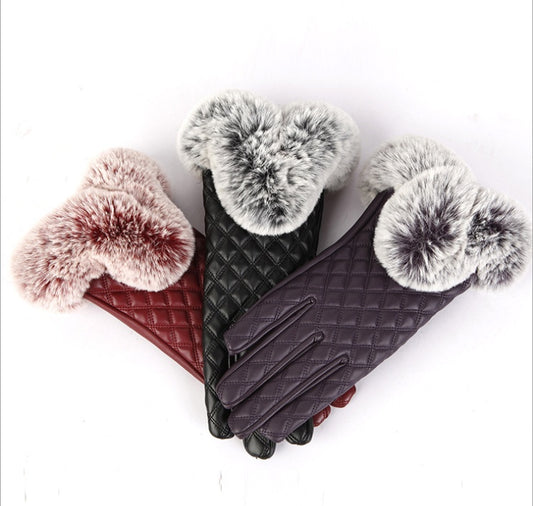 New Ladies Fur Gloves