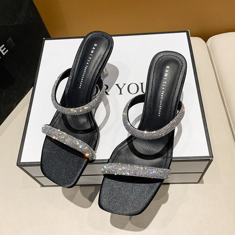 Women's New Summer All Match High Heel Slippers