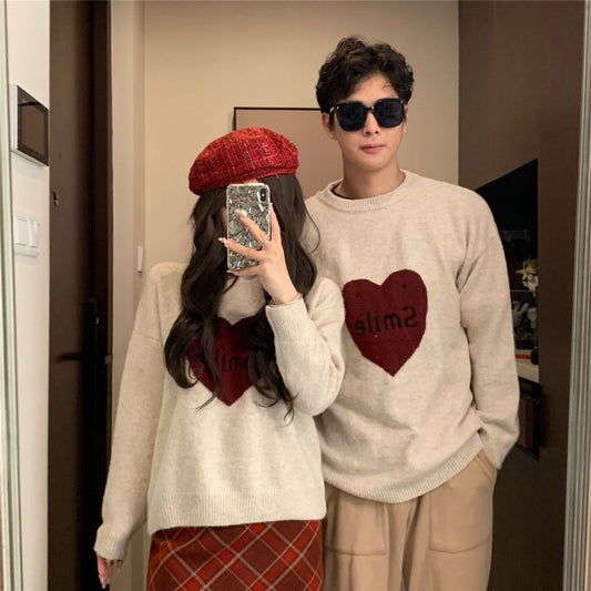 Christmas-themed Cozy Sweater Loose-fitting New-style Laid-back Knit Cardigan