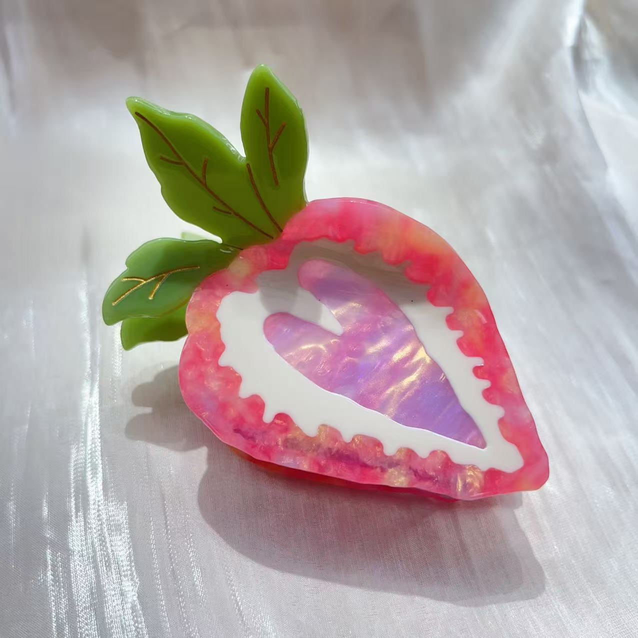 Love Honey Strawberry Fruit Sweet Cute Girls' Hairpin