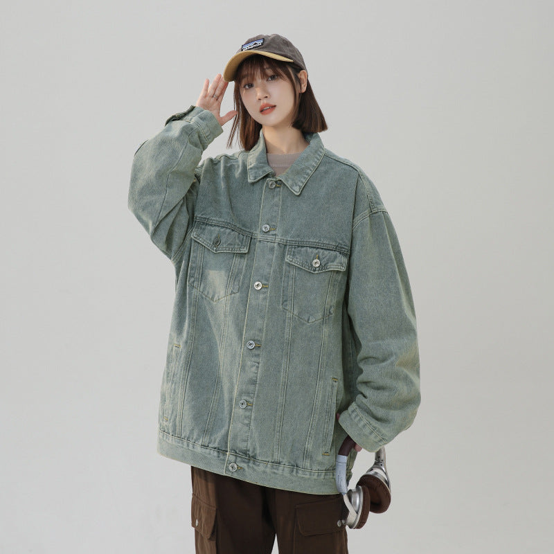 American Retro Loose Versatile Denim Jacket