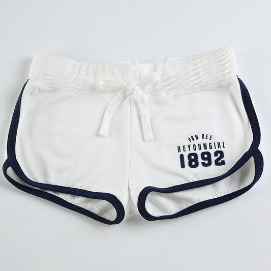 American Preppy Style Digital Printing Contrast Color Sports Shorts