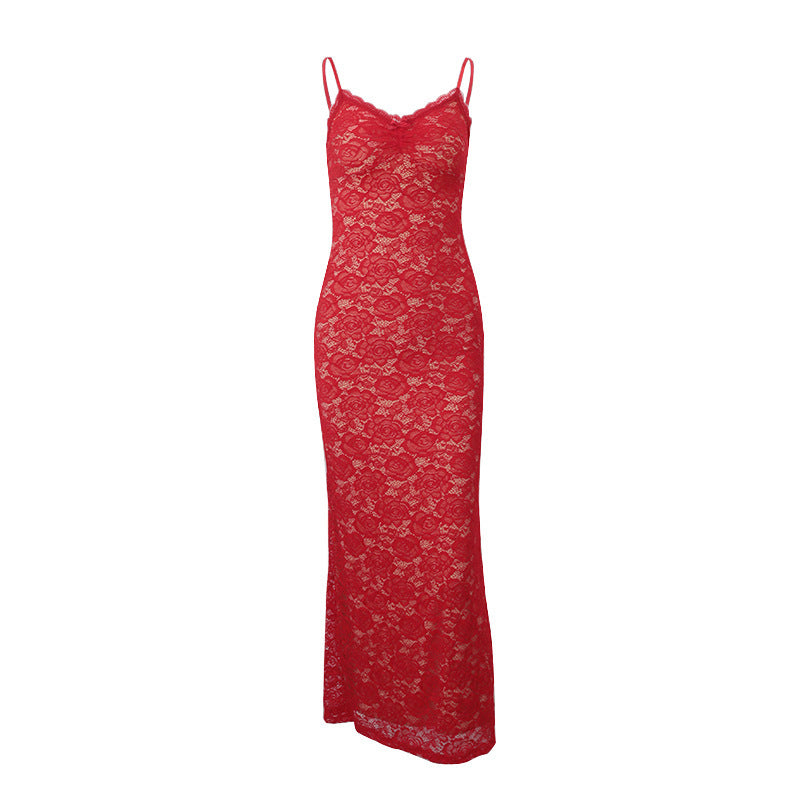 Elegant Figure-flattering Slip Dress With Straps