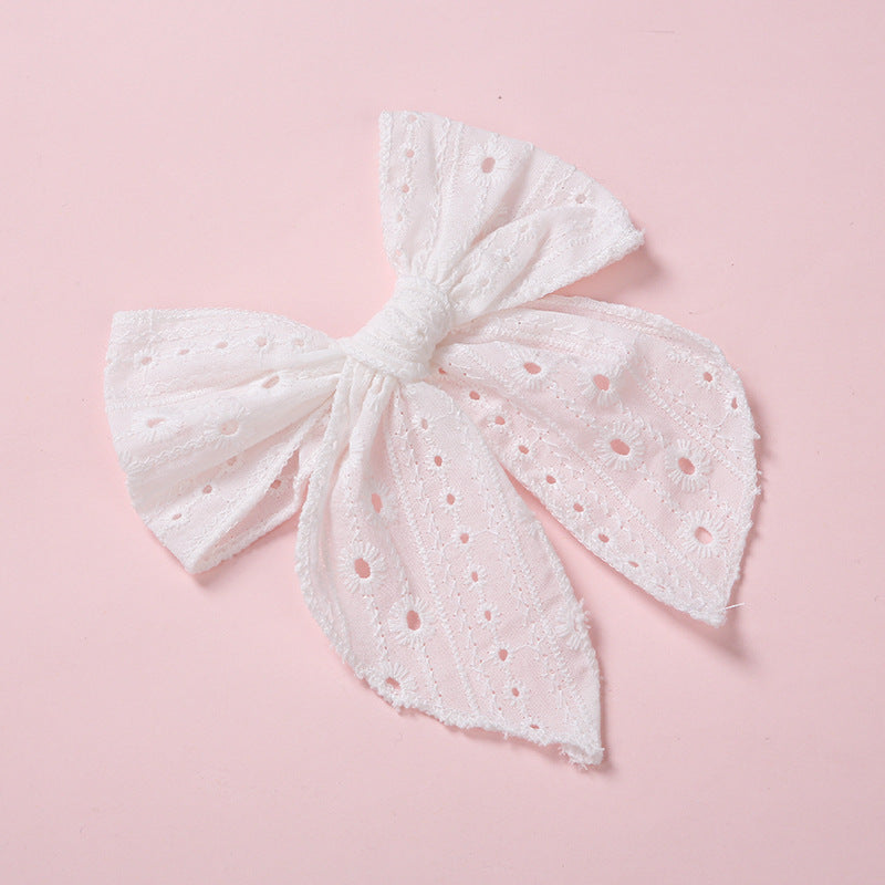 One Word Clip Color Cotton Baby Girl Hairpin