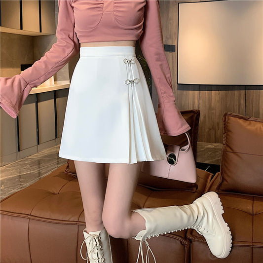High-Waisted Slimming Anti-Exposure Pleated Skirt For Women