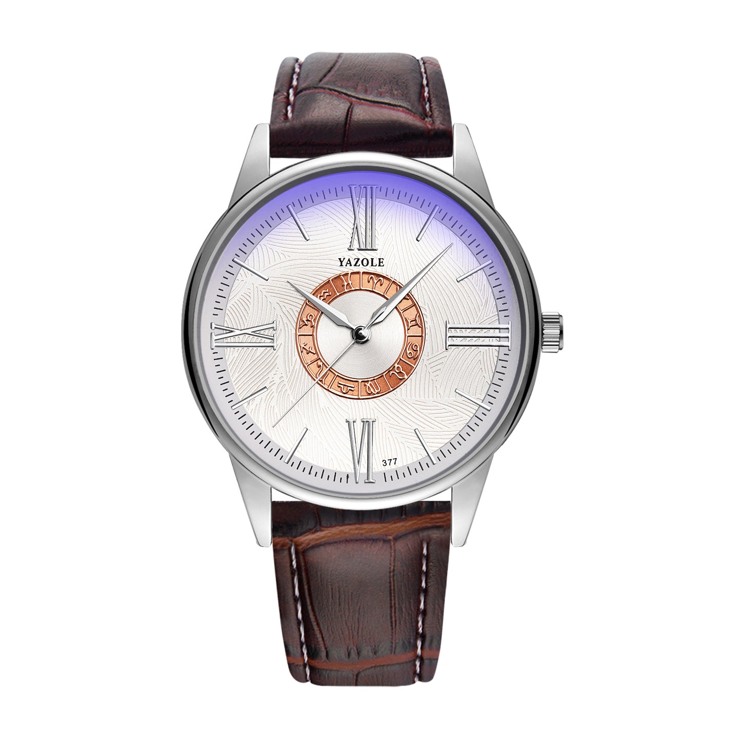 Silver Business Watch Men's Casual Constellation Design Quartz Men's Watch