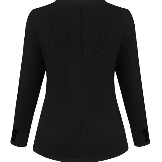 Solid Color Polo Collar Suit Long Sleeve All-matching Slim Fit Coat
